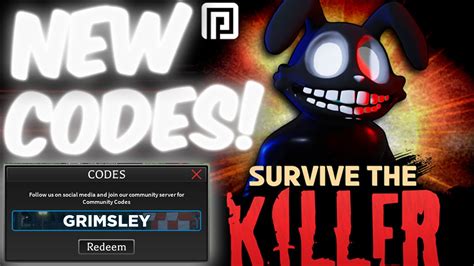 survive the killer codes 2022|Codes 